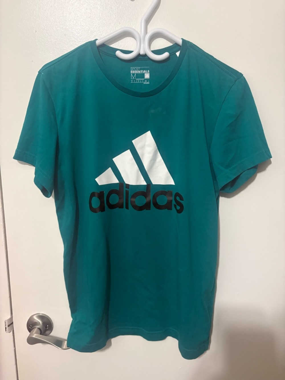 adidas Teal Crew Neck Logo T-Shirt
